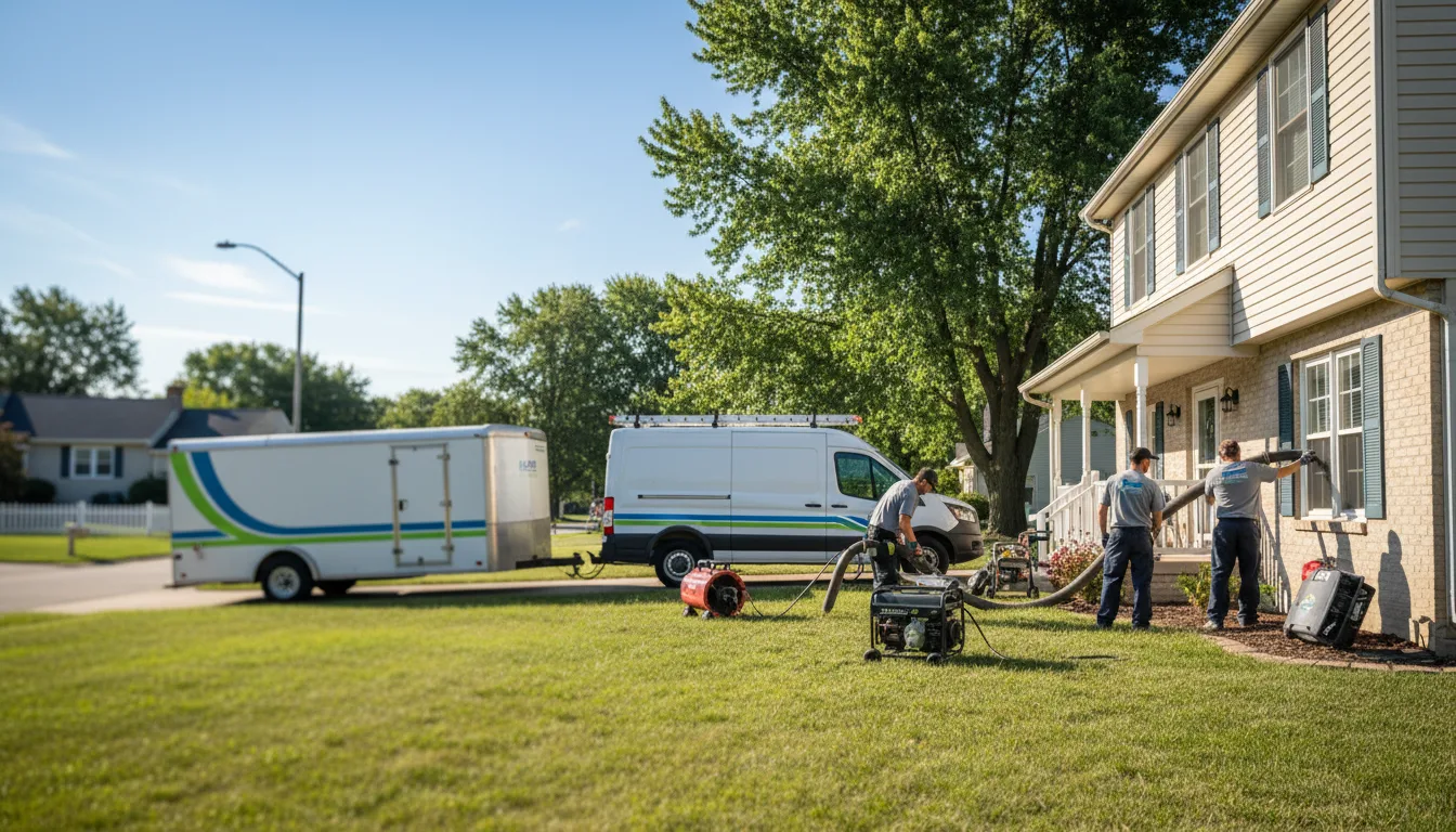 Flooded Basement Restoration And Cleanup With Repair in Herron, MI near me